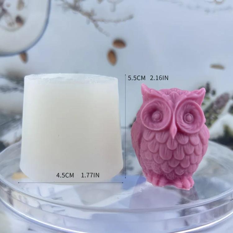 Molde de silicona buho 3D | Animales