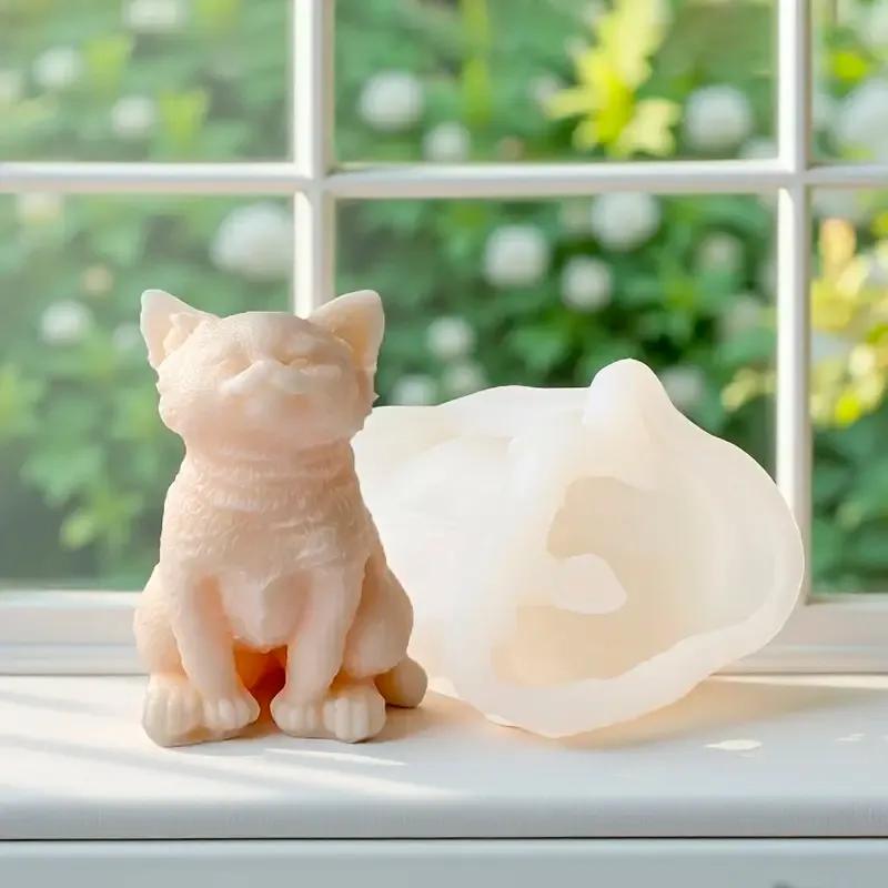 Molde de silicona Gato Adorable 3D