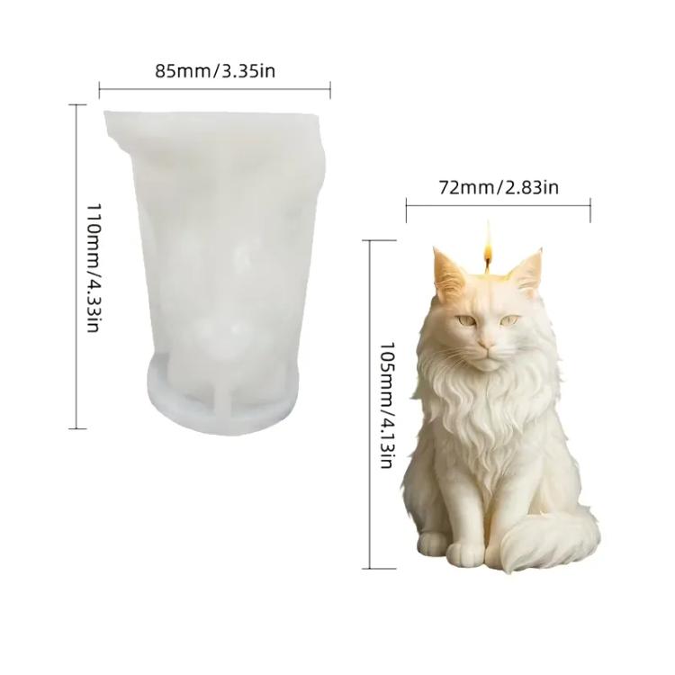 Molde de silicona Gato Maine Coon