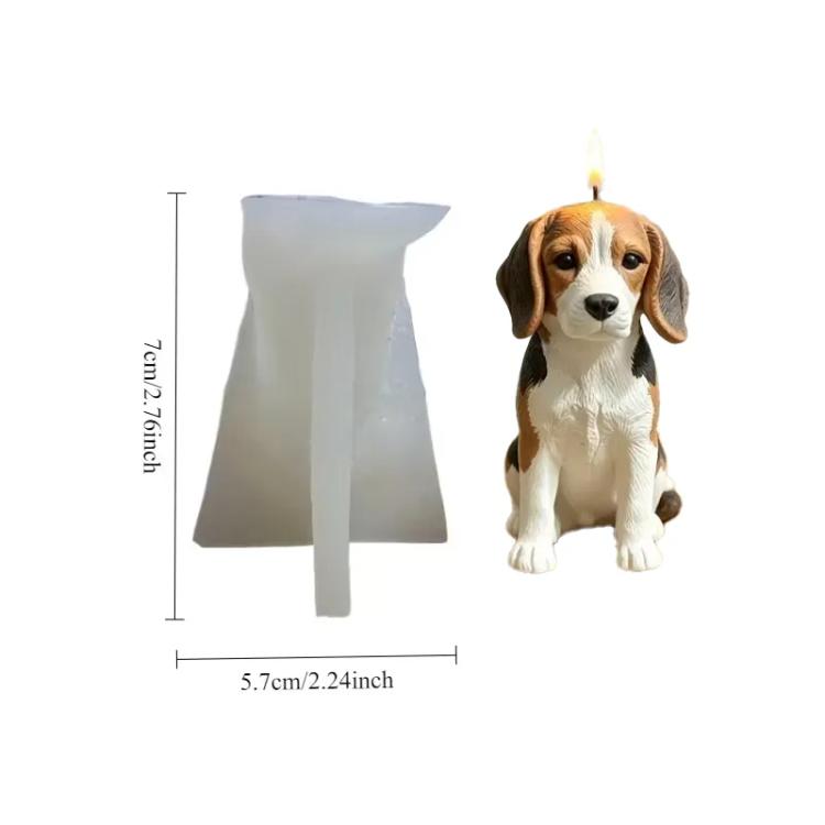 Molde de silicona Perro Beagle