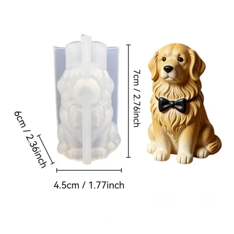Molde de silicona Perro Golden Retriever