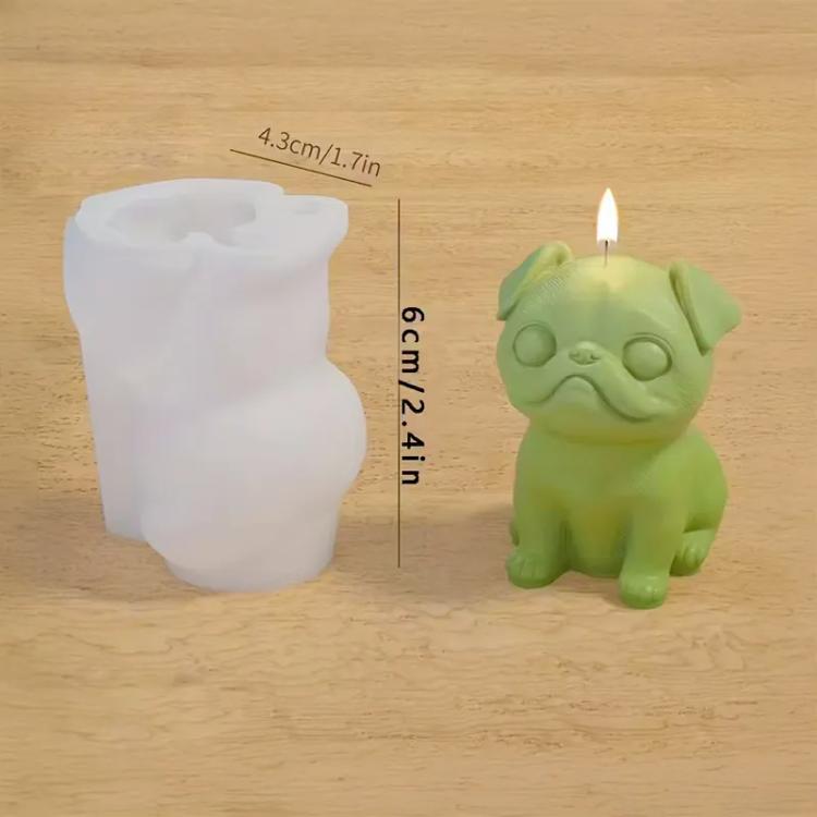Molde de silicona Perro Pekinés