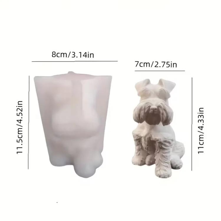 Molde de silicona Perro Schnauzer