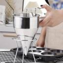 Embudo dispensador en acero inoxidable 1000ML