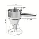 Embudo dispensador en acero inoxidable 1000ML