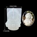 Molde de silicona Muñeco de Nieve con botones de corazón 3D