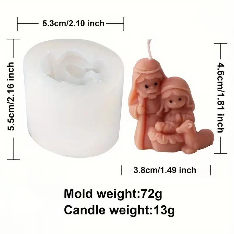Molde de silicona Nacimiento Mini 3D
