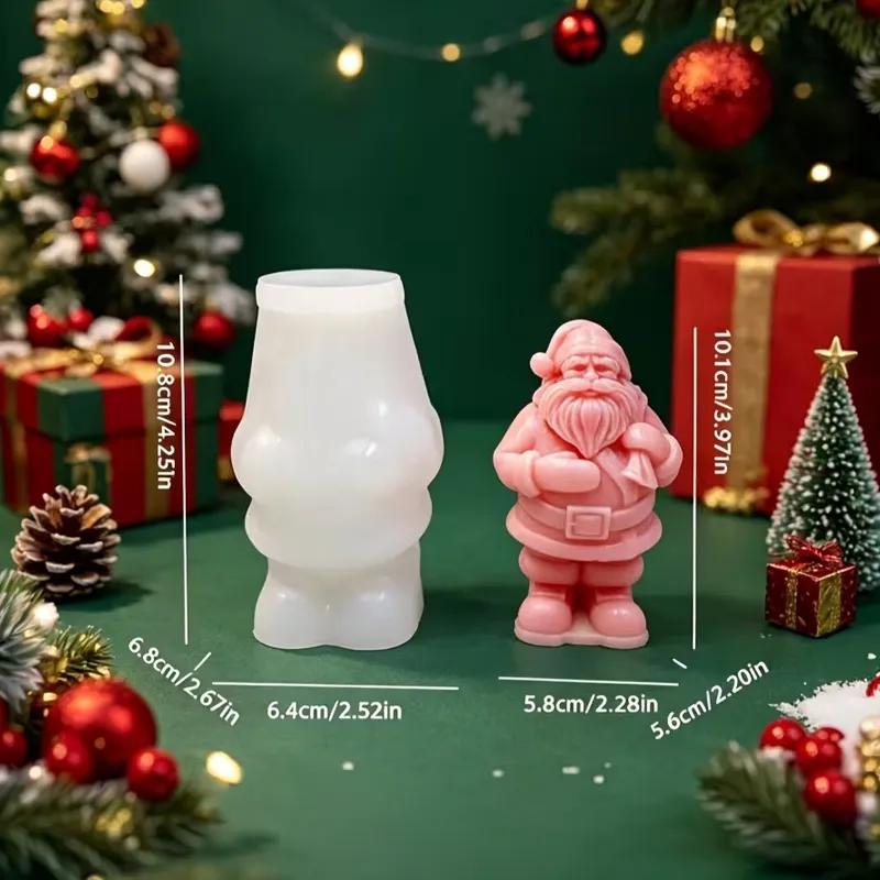 Molde de silicona Papa Noel Tradicional 3D