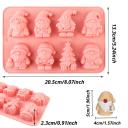 Molde de silicona Papá Noel x8CAV 