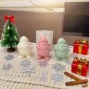 Molde de silicona Papa Noel con bolsa de regalos 3D