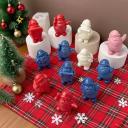 Molde de silicona Papa Noel con bolsa de regalos 3D