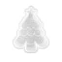 Molde de silicona Arbol de Navidad Nevada Plano 2D