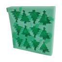 Molde de silicona Árbol de Navidad o Pinos 12 cavidades | Navidad