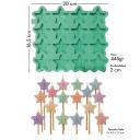 Molde de silicona Estrellas 16 Deseos