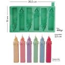 Molde Velas de Deseos Vela Farol 2D 6 cavidades | Navidad