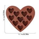 Molde de silicona Corazones X10 | Decorativo Múltiple