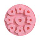 Molde de silicona Estrellas y Corazones 9 Cavidades | Decorativo Múltiple