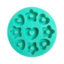 Molde de silicona Estrellas y Corazones 9 Cavidades | Decorativo Múltiple