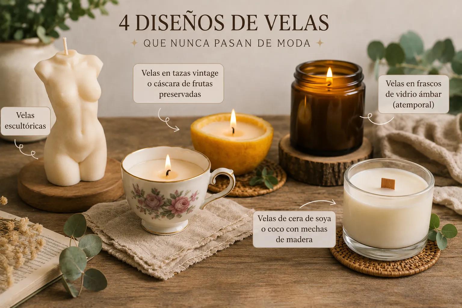 Diseños de velas que no pasan de moda